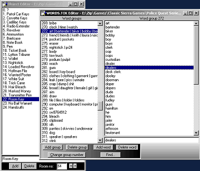 Object Editor & WORDS Editor