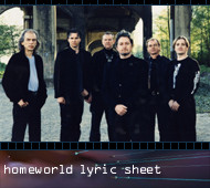Read the Homeworld Lyric Sheet